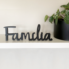 Escultura de Mesa Família - Preto